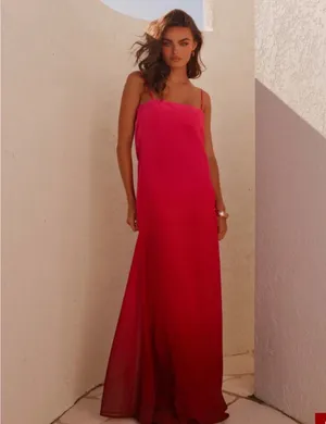 Peppermayo Marianne Maxi Pink Ombre Dress thumbnail 5