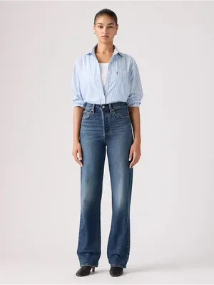Levi’s Ribcage‎ Straight Leg Jeans Size 26 Medium Wash High Rise Denim thumbnail 15