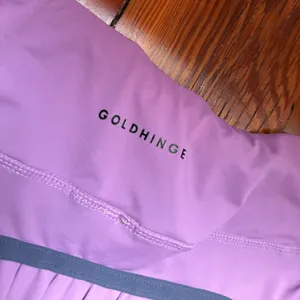 Gold hinge purple mini skirt Size L thumbnail 3