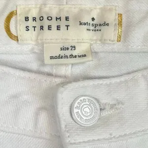 Kate Spade Broome Street White Mid Rise Straight Leg Jeans 29 thumbnail 6