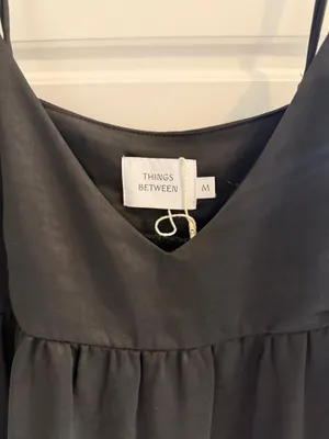 Black satin Mini dress Size M thumbnail 3
