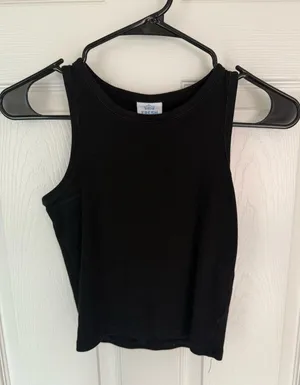 Fresh print ribbed tank Black Size M thumbnail 1