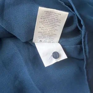 Amaryllis Blue Cut-Out Ruffle Trim Long Sleeve Blouse thumbnail 8