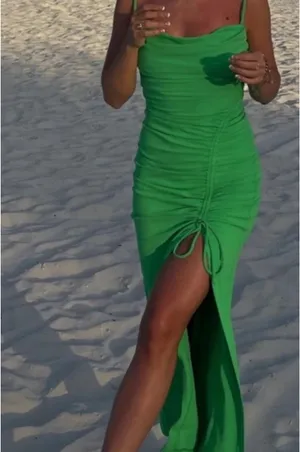 ZARA Midi Green Dress thumbnail 2