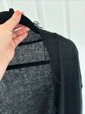 Gothic Halloween cardigan. XS Black thumbnail 4