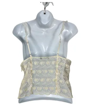 Zara Sheer Lace Bralette Bustier Crop Top Size Large thumbnail 2