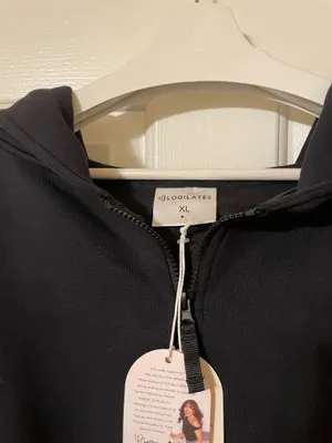 NWT! Blogilates Target X - Women's Marshmallow Full Zip Hooded Sweatshirt XL thumbnail 8