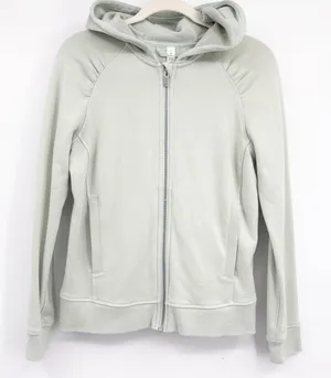 Lululemon Womens Cotton‎ Sea Breeze Cool & Collected Zip Hoodie Jacket Size 6 thumbnail 1