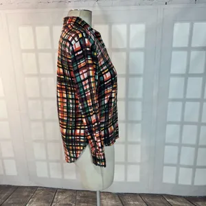 🔥🔥5 for $25🔥🔥Sunday best aritzia colorful plaid long sleeve button down shirt thumbnail 4