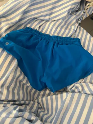 Blue Lululemon Shorts Hotty Hot thumbnail 4