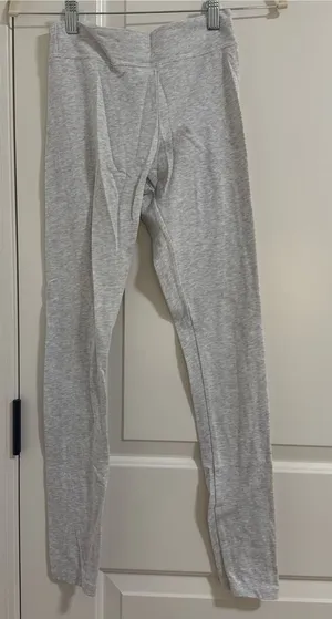Brandy Melville Light Gray High-Waist Leggings thumbnail 1