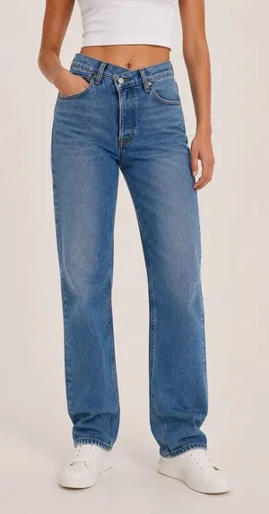 Abercrombie & Fitch 90s High Rise Straight Leg Jeans Size 26 thumbnail 1