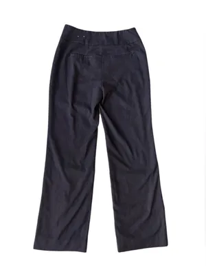 White House | Black Market Dark Plum The Wide Leg Lined Pants thumbnail 4