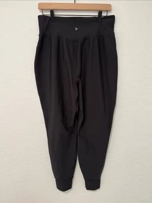 OLD NAVY Black High-Waist Jogger Pants Size Large thumbnail 2