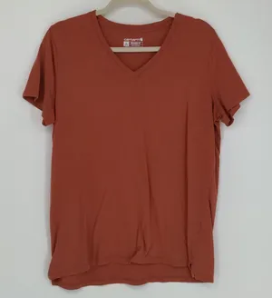 Carhartt Women's Relaxed‎ Fit Tee Shirt Size Large Orange Casual Classic Outdoor thumbnail 1