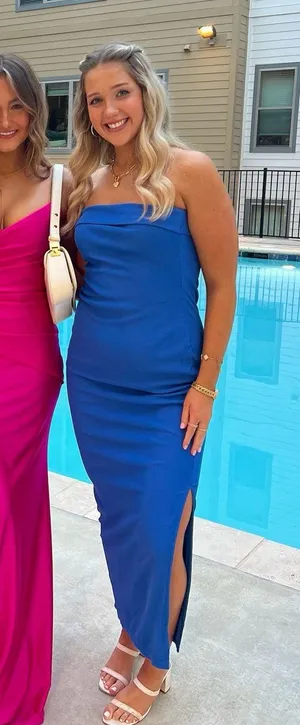 Pretty Garden Blue Maxi Dress thumbnail 1