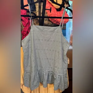 Free People Caught Up Tunic in Blissful Blue Combo, NWT thumbnail 5