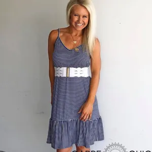 Agnes & Dora Stripe Slip Dress thumbnail 2