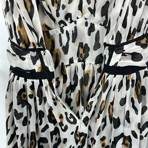 Victoria’s Secret Leopard Print Sleeveless Baby Doll Flowy mini dress Y2K size 0 thumbnail 6
