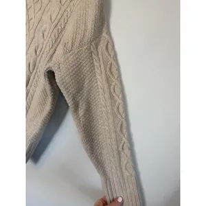 Barbour Daffodil Knit Pull Over wool Sweater Women's Sz 12 Oatmeal NWT thumbnail 4