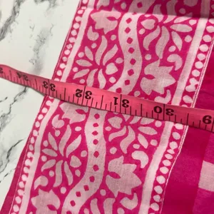 NWT TUCKERNUCK SZ‎ Block Print By Hand Priya Dress Hot Pink Gingham Sz S thumbnail 5