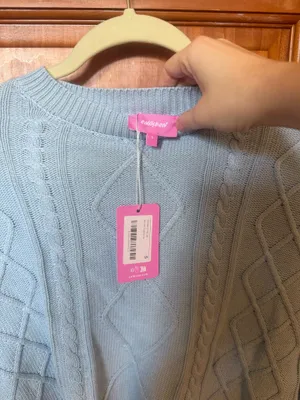 Edikted Blue Cable Knit Sweater thumbnail 2