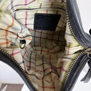 Coach Vintage Bleecker Tattersall Duffle Bucket Bag 11422 Black thumbnail 9