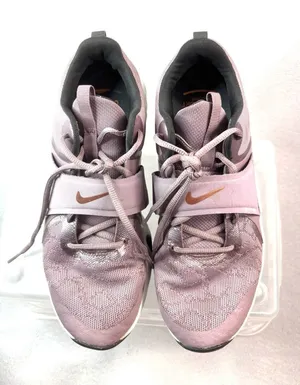 Nike Crew 10 Women's Mauve Cross-Training Sneakers w Rose Gold Swoosh thumbnail 1