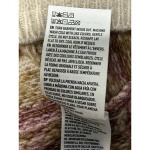 American Eagle AE Whoa So Soft Sz M Fair Isle Sweater Pink Cropped Boho Cozy New thumbnail 8