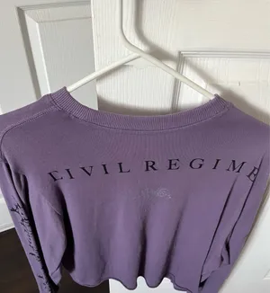 Corpse Bride Cropped Long Sleeve Purple Size M thumbnail 2