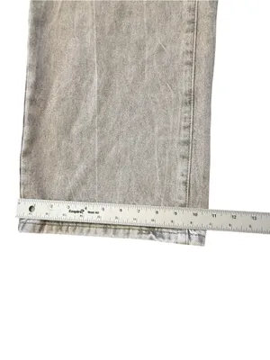 Edikted NWT Gray Washed Wide Leg Jeans Size Women’s Size M High Rise Y2K Baggy thumbnail 13