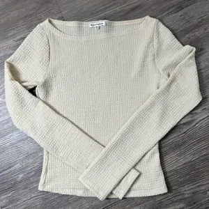 Reformation Cream Textured Knit Top thumbnail 1