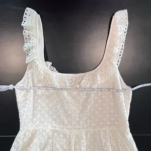 Lulus Make‎ a Wish White Eyelet Ruffled Mini Dress MEDIUM thumbnail 10