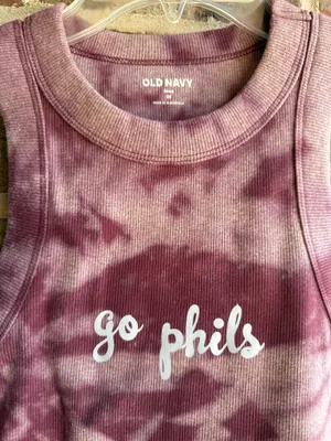 Old Navy Custom made Philadelphia phillies acid wash tank top thumbnail 2