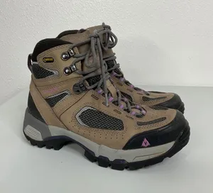 Vasque‎ Gore-Tex Hiking Boots Womens 7.5 M Tan Purple Waterproof Vibram 7479 M thumbnail 1