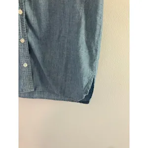 Levi's‎ blue chambray sleeveless shirt dress women's size medium 100% cotton thumbnail 3