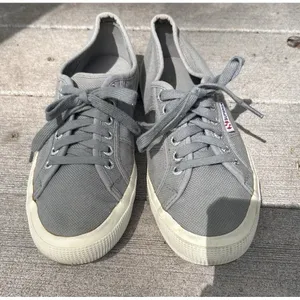 SUPERGA 2750 Cotu Classic Sneakers‎ Light Gray Size 8.5 EU 39 Minimalist Casual thumbnail 7