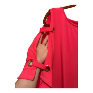 BOLD elements Pink Cold-Shoulder Blouse XL thumbnail 3
