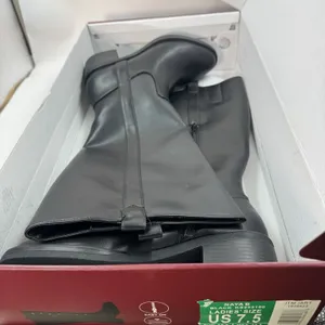 Kensie Naya B Women’s Black Knee High Boots Size 7.5 Side Zip Block Heel NWT thumbnail 9