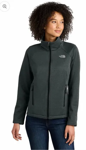 ✨‎ The North Face Women’s Chest Logo Ridgewall Soft Shell Jacket XL Gray ✨ thumbnail 1