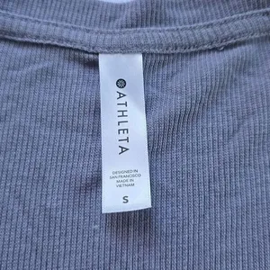 Athleta‎ Cloudlight Rib Stratus Tee Lavender Purple Sleeveless Ribbed Women's S thumbnail 2