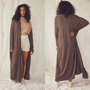 Intimately Free People Warm Up Cardi In Serene Smoke thumbnail 3