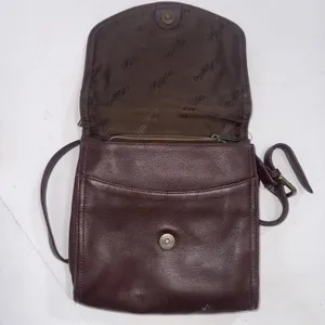 Vintage Y2k Fossil Boho Hippie Gypsy Brown Crossbody Genuine Leather Purse‎ Bag thumbnail 7