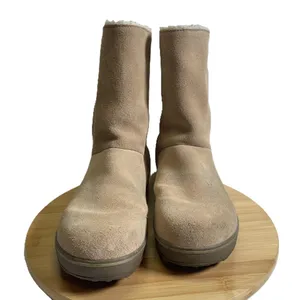 Sorel Women 10 Beige Suede Leather Glacy Boots Waterproof Sherpa Lined Winter thumbnail 7
