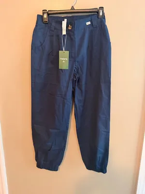 Halara XS Regular Navy Blue Cotton Elastic Waist Joggers thumbnail 5
