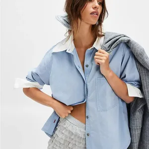 We The Free Tommy Oxford Shirt in blue XS thumbnail 1