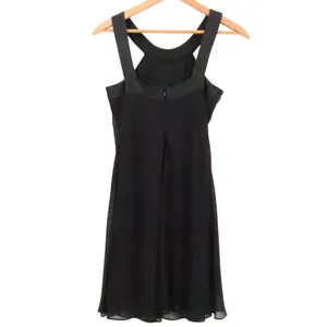 JS Boutique Beaded Halter Neck Cocktail Dress‎ Womens Size 6 Black Chiffon LBD thumbnail 6