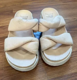 Sorel Viibe Twist Slide chunky cushion sandals 8 thumbnail 1