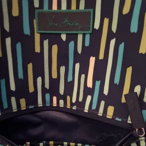 Vera Bradley backpack blue, turquoise and green. thumbnail 7