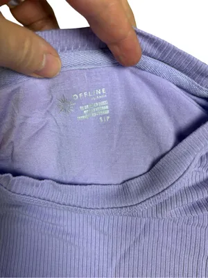 OFFLINE By Aerie Thumbs Up Long Sleeve Ruched T-Shirt thumbnail 6